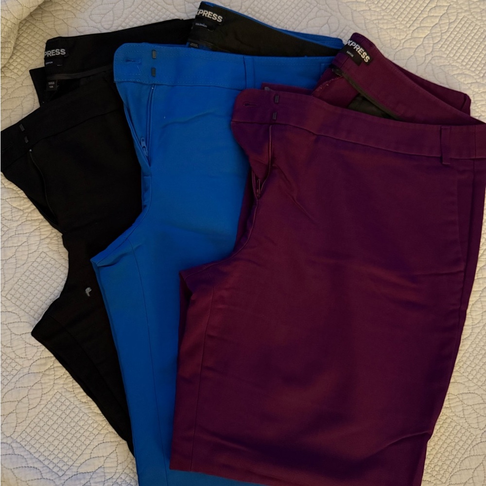 Express Pants Size 12R - 3 different colors